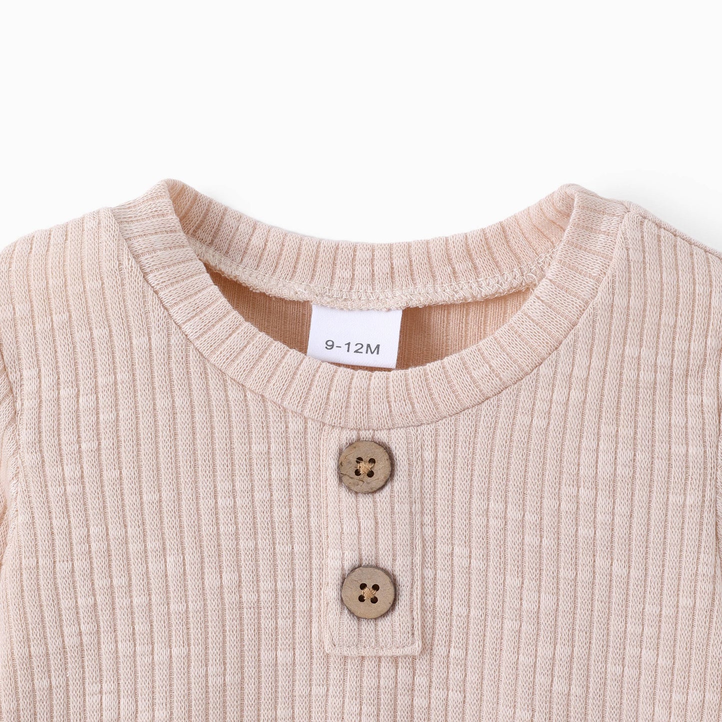 Ribbed Knitted Top, Apricot