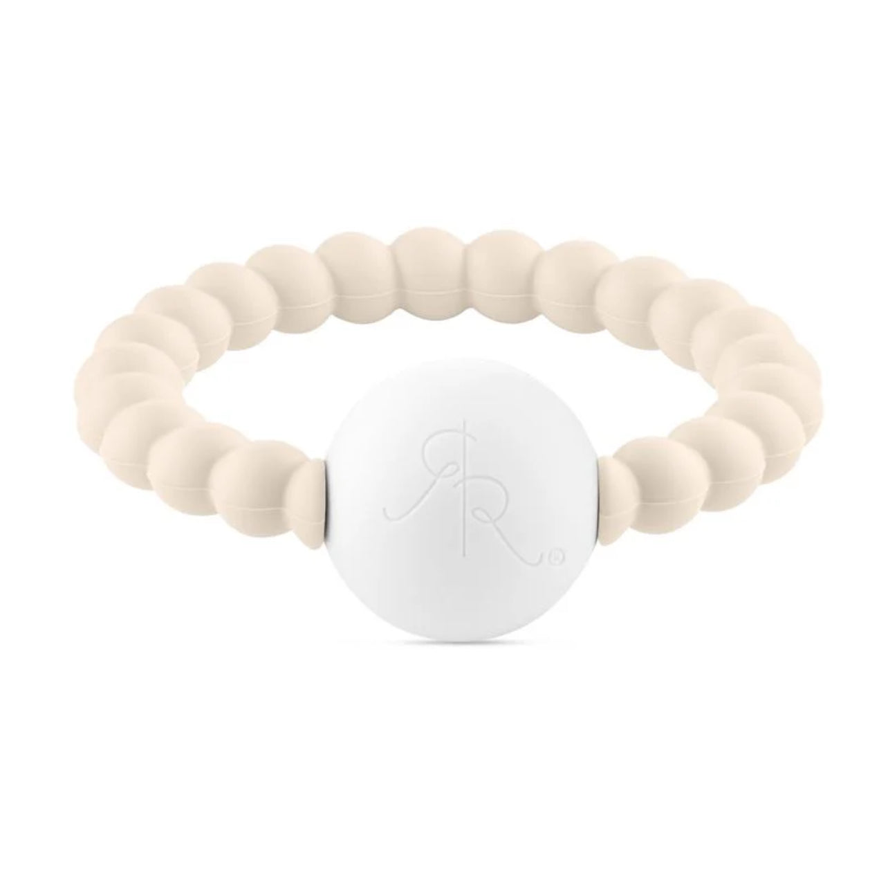 Ryan + Rose Cutie Teething Rattle, Ivory