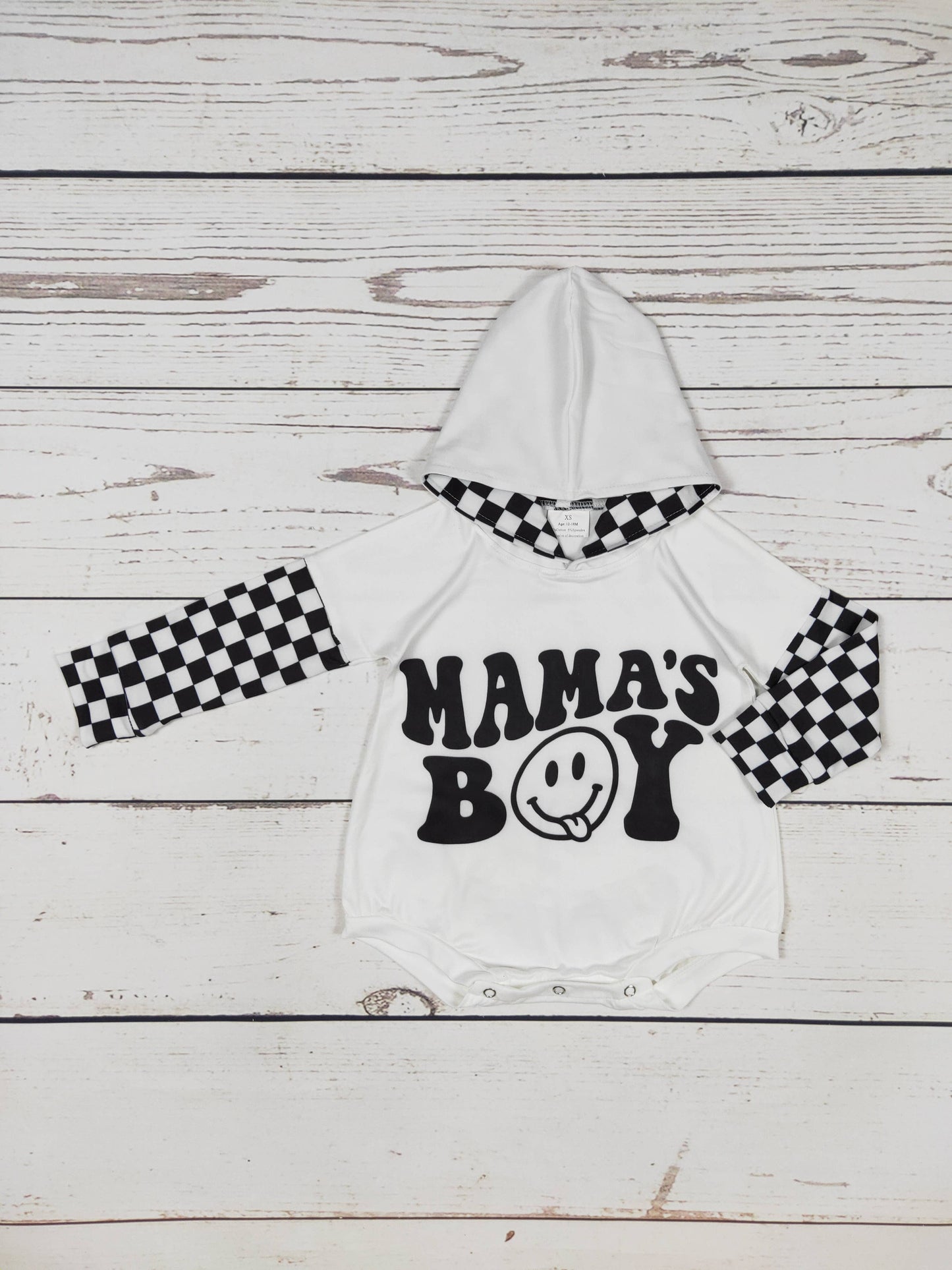 Mama's Boy Hooded Romper