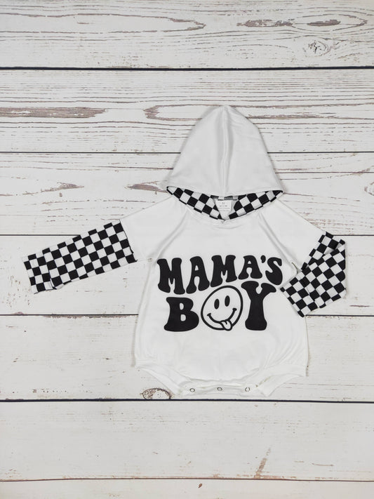 Mama's Boy Hooded Romper