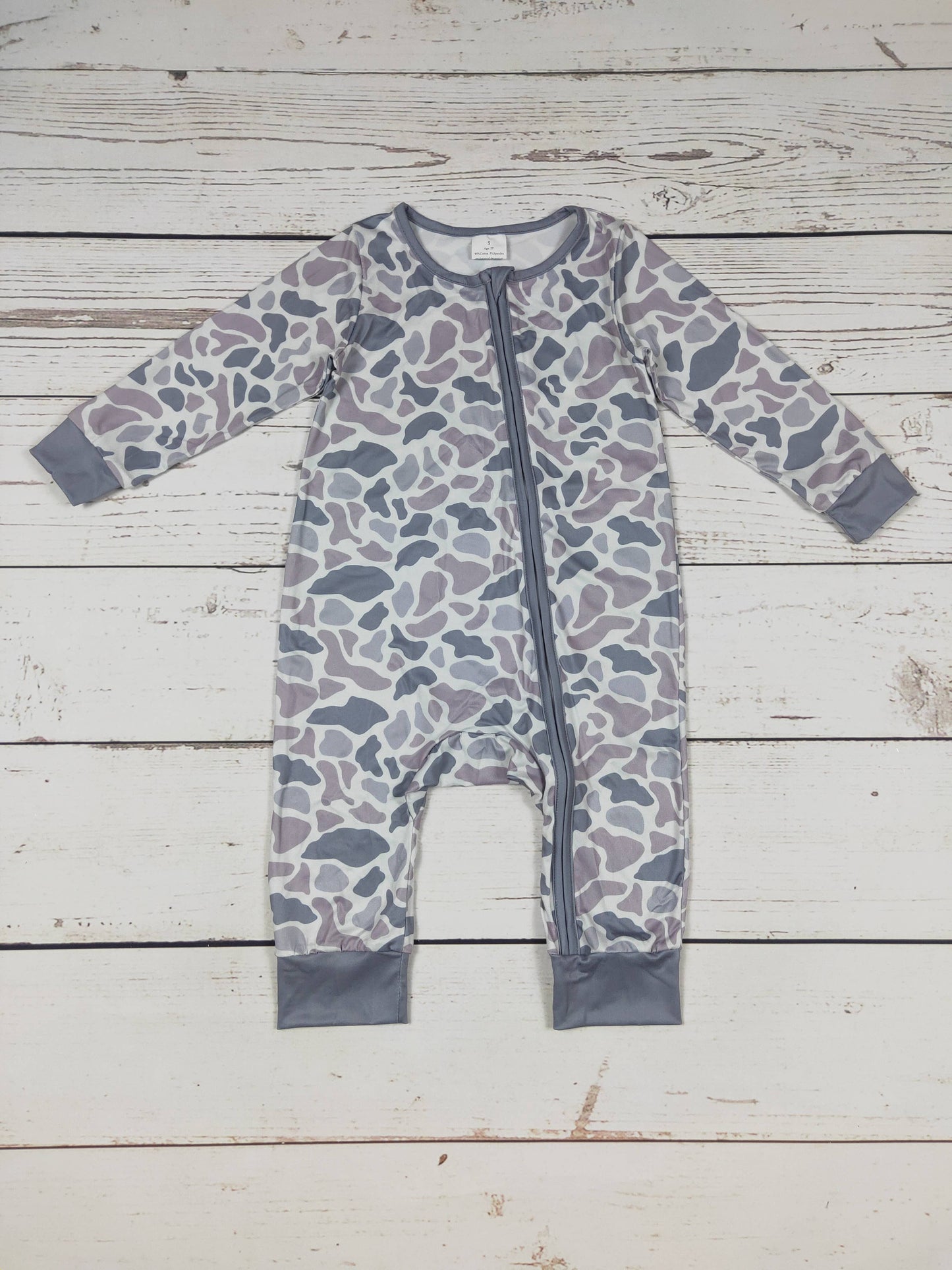 Camouflage Zip Romper