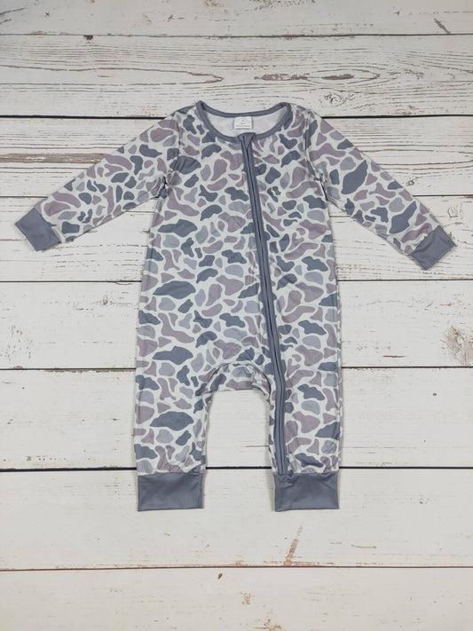 Camouflage Zip Romper